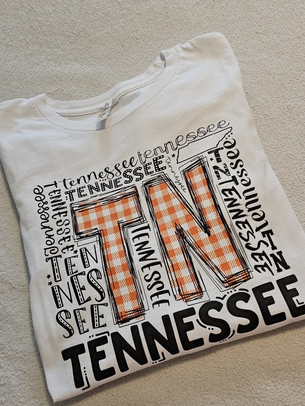 Lot Of 2 Tn Vols Tees Size Small Euc Football Sports College White Orange Comfy